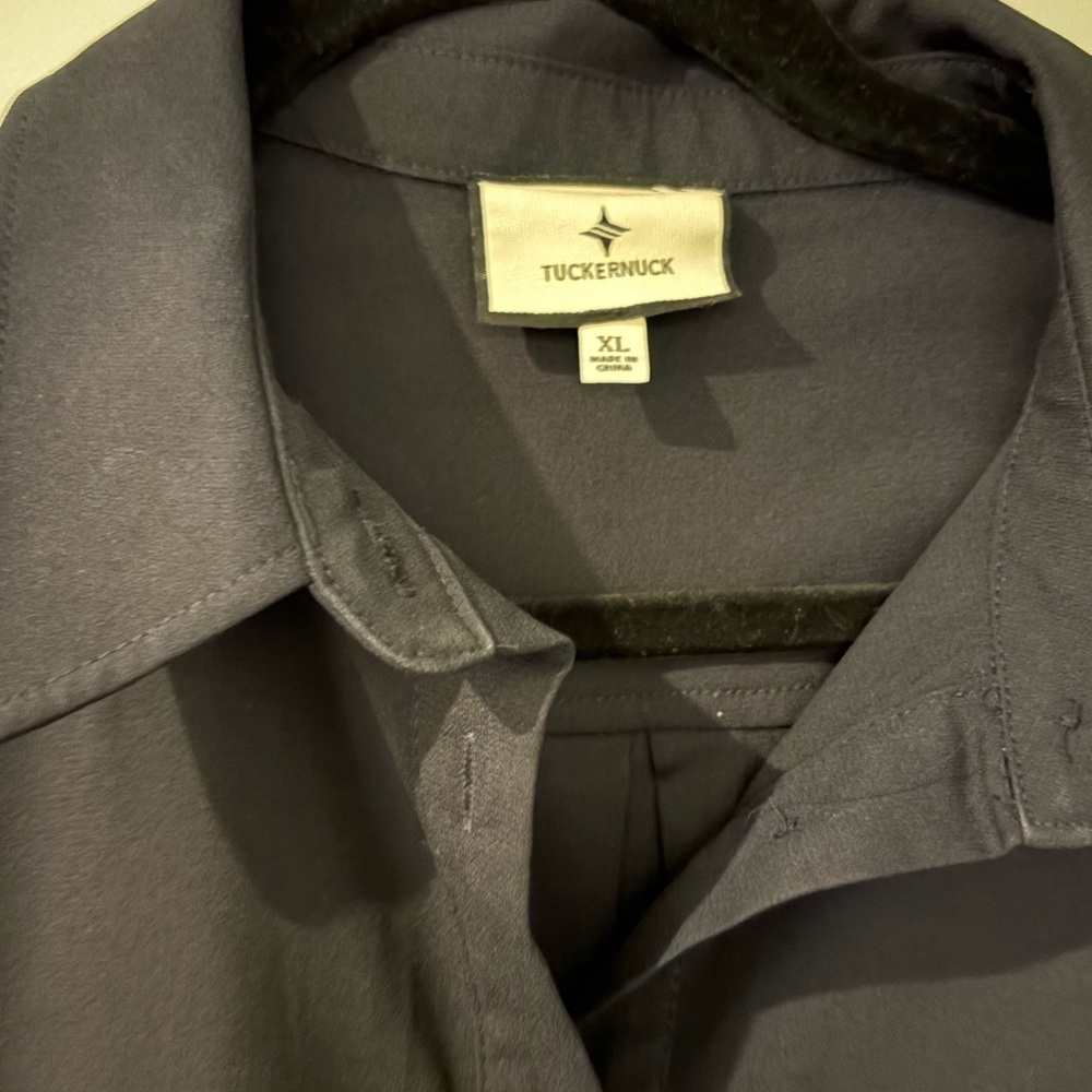 Tuckernuck Navy Crepe Callahan Shirt Dress - Picture 5 of 5